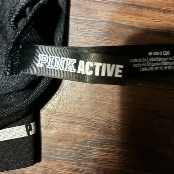 VS PINK ACTIVE SPORTS BRA BLACK - Picture 3 of 9